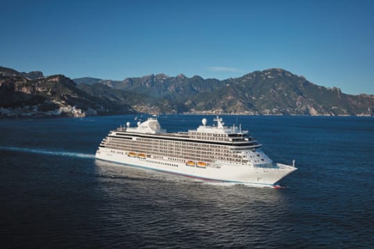 Regent Seven Seas Cruise Ship At Sea